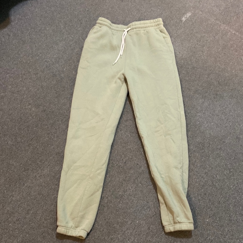 Green sweatpants